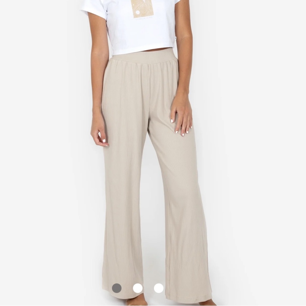 Rusty Blue Cable Knit Lounge Pants - Medium